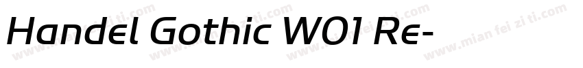 Handel Gothic W01 Re字体转换